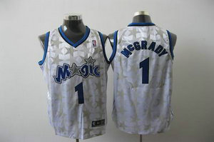 Orlando Magic 1 Tracy McGrady white Throwback Jersey