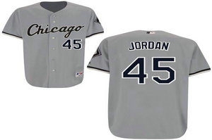 Chicago White Sox 45 Michael Jordan jerseys gray
