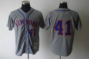 New York Mets 41 SEAVER grey MN jersey