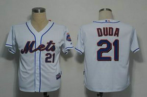 New York Mets 21 Duda White Cool Base