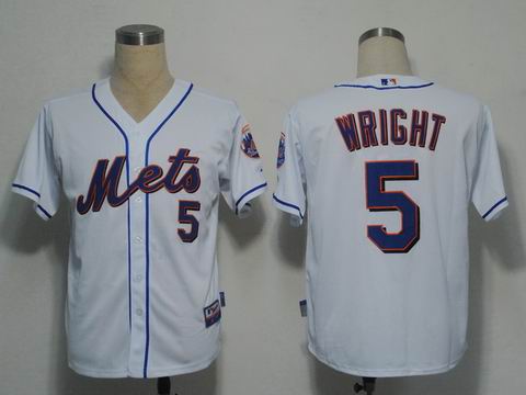 mlb new york mets 5 wright white(cool base)