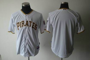Pittsburgh Pirates blank white Cool Base jerseys