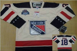New York Rangers 18 staal cream 2012 winter classic Jersey