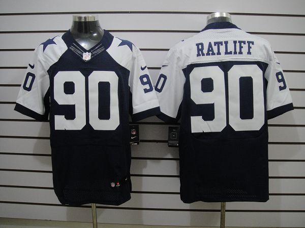 2012 NEW Dallas Cowboys 90 Ratliff Blue Jerseys Thankgivings(Elite) 2012 NEW Dallas Cowboys 90 Ratliff Blue Jerseys Thankgivings(Elite)