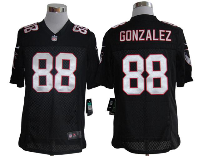 2012 NEW NFL Atlanta Falcons 88 Gonzalez Black Jerseys(Limited)