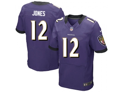 2012 NEW NFL Baltimore Ravens 12 Jones Purple Jerseys (Elite)