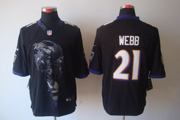 2012 NEW NFL Baltimore Ravens 21 Lardarius Webb Black Jerseys (Helmet Tri-Blend Limited) 2012 NEW NFL Baltimore Ravens 21 Lardarius Webb Black Jerseys (Helmet Tri-Blend Limited)