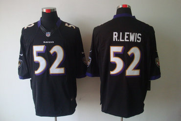 2012 NEW NFL Baltimore Ravens 52 Ray Lewis Black Jerseys (Limited)