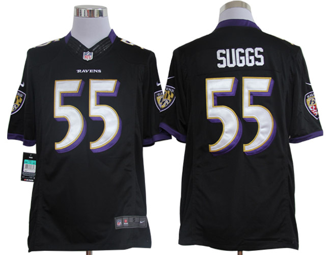 2012 NEW NFL Baltimore Ravens 55 Terrell Suggs Black Jerseys (Limited) 2012 NEW NFL Baltimore Ravens 55 Terrell Suggs Black Jerseys (Limited)