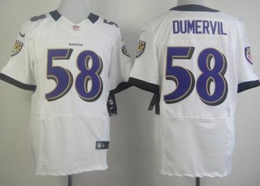 2012 NEW NFL Baltimore Ravens 58 Elvis Dumervil White Jerseys(Elite) 2012 NEW NFL Baltimore Ravens 58 Elvis Dumervil White Jerseys(Elite)