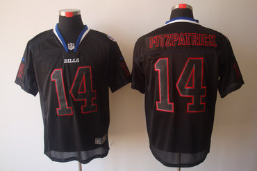 2012 NEW NFL Buffalo Bills 14 Ryan Fitzpatrick Lights Out Black Elite Jerseys