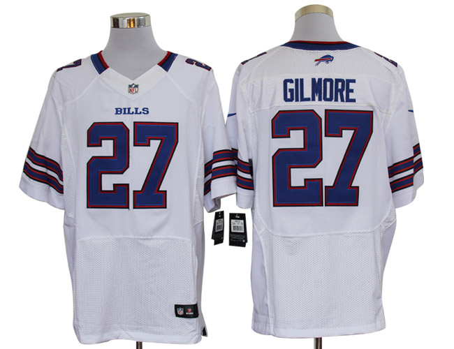 2012 NEW NFL Buffalo Bills 27 Stephon Gilmore White Jerseys (Elite)