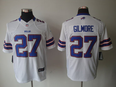 2012 NEW NFL Buffalo Bills 27 Stephon Gilmore White Jerseys (Limited)