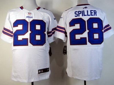 2012 NEW NFL Buffalo Bills 28 C.J. Spiller White Jerseys (Elite)