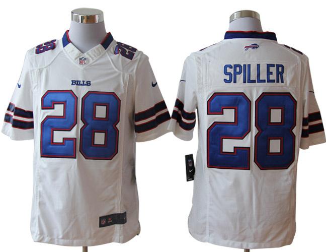 2012 NEW NFL Buffalo Bills 28 C.J. Spiller White Jerseys (Limited)