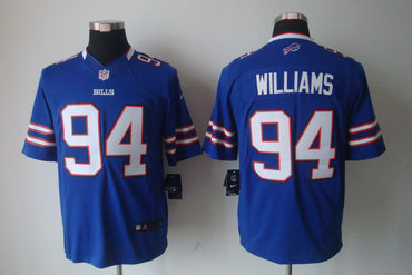 2012 NEW NFL Buffalo Bills 94 Williams Blue Jerseys (Limited)
