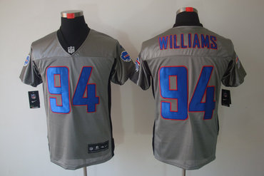 2012 NEW NFL Buffalo Bills 94 Williams Grey Shadow Jerseys