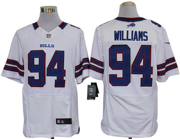 2012 NEW NFL Buffalo Bills 94 Williams White Jerseys (Elite)