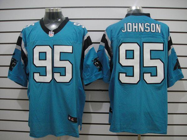 2012 NEW NFL Carolina Panthers 95 Charles Johnson Blue Jerseys (Elite) 2012 NEW NFL Carolina Panthers 95 Charles Johnson Blue Jerseys (Elite)