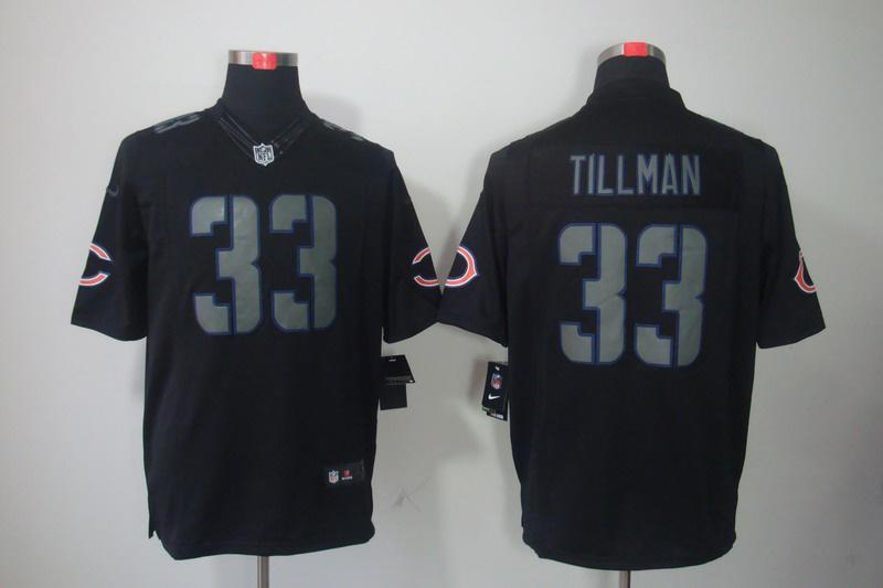 2012 NEW NFL Chicago Bears 33 Charles Tillman Black Jerseys(Impact Limited) 2012 NEW NFL Chicago Bears 33 Charles Tillman Black Jerseys(Impact Limited)