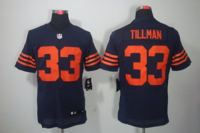 2012 NEW NFL Chicago Bears 33 Charles Tillman Blue Orange number Jerseys (Elite) 2012 NEW NFL Chicago Bears 33 Charles Tillman Blue Orange number Jerseys (Elite)