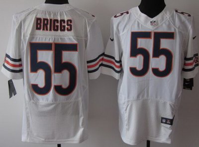 2012 NEW NFL Chicago Bears 55 Briggs White Jerseys (Elite)