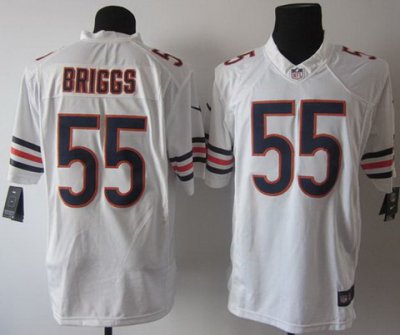 2012 NEW NFL Chicago Bears 55 Lance Briggs White Jerseys (Game) 2012 NEW NFL Chicago Bears 55 Lance Briggs White Jerseys (Game)