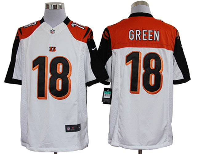 2012 NEW NFL Cincinnati Bengals 18 A.J. Green White Jerseys (Limited)