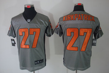 2012 NEW NFL Cincinnati Bengals 27 Dre Kirkpatrick Grey Shadow Jerseys