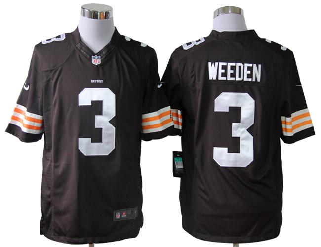 2012 NEW NFL Cleveland Browns 3 Brandon Weeden Brown Jerseys (Limited) 2012 NEW NFL Cleveland Browns 3 Brandon Weeden Brown Jerseys (Limited)