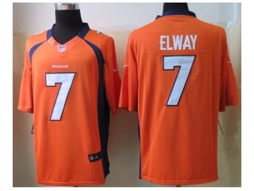 2012 NEW NFL Denver Broncos 7 john elway Orange Jerseys (Limited)