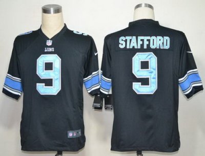 2012 NEW NFL Detroit Lions 9 Matthew Stafford Black Jerseys (Game) 2012 NEW NFL Detroit Lions 9 Matthew Stafford Black Jerseys (Game)