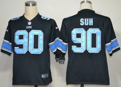 2012 NEW NFL Detroit Lions 90 Ndamukong Suh Black Jerseys (Game) 2012 NEW NFL Detroit Lions 90 Ndamukong Suh Black Jerseys (Game)