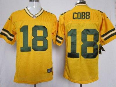 2012 NEW NFL Green Bay Packers #18 Randall Cobb Yellow Jerseys (Elite) 2012 NEW NFL Green Bay Packers #18 Randall Cobb Yellow Jerseys (Elite)