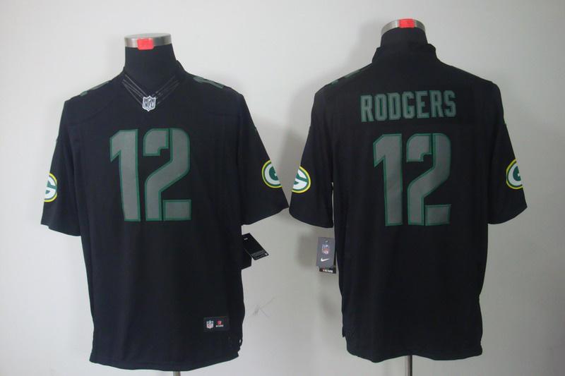 2012 NEW NFL Green Bay Packers 12 Aaron Rodgers Black Jerseys (Impact Limited) 2012 NEW NFL Green Bay Packers 12 Aaron Rodgers Black Jerseys (Impact Limited)