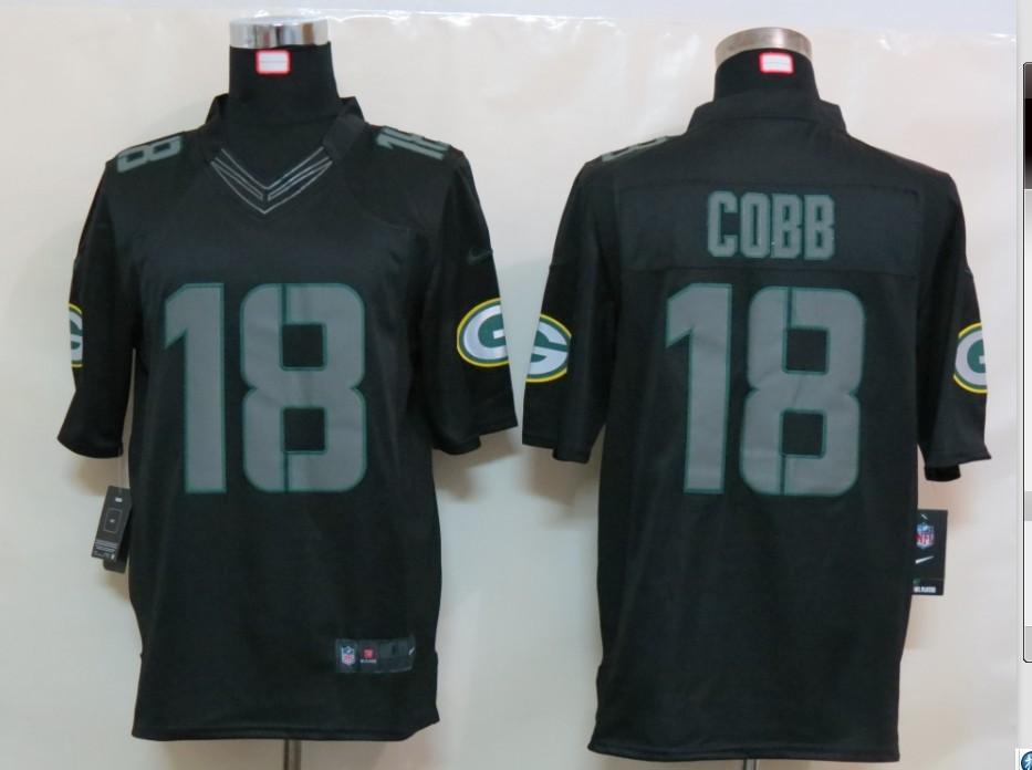 2012 NEW NFL Green Bay Packers 18 Randall Cobb Black Jerseys (Impact Limited) 2012 NEW NFL Green Bay Packers 18 Randall Cobb Black Jerseys (Impact Limited)