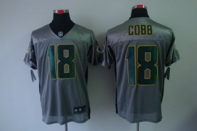 2012 NEW NFL Green Bay Packers 18 Randall Cobb Grey Shadow Jerseys