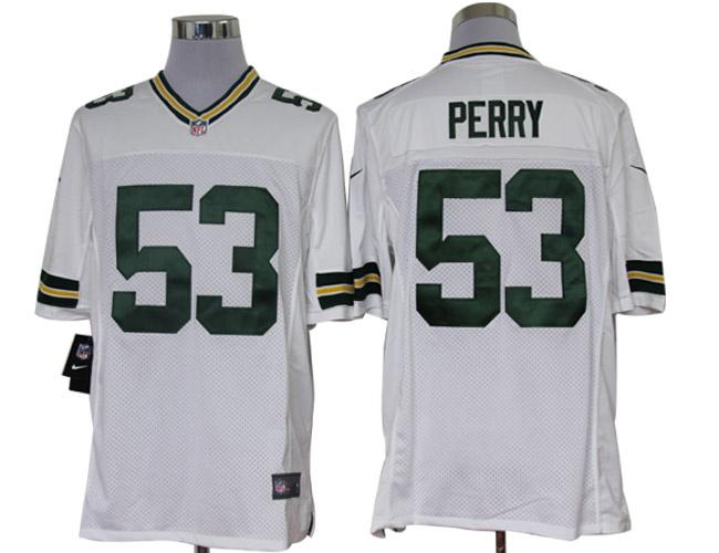 2012 NEW NFL Green Bay Packers 53 Perry White Jerseys (Limited)