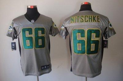 2012 NEW NFL Green Bay Packers 66 Ray Nitschke Grey Shadow Jerseys