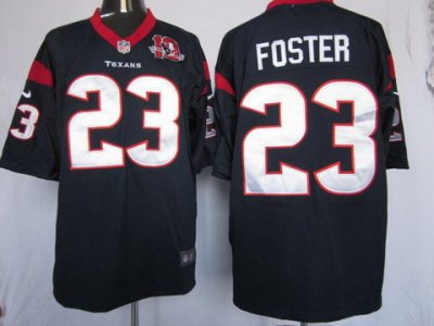 2012 NEW NFL Houston Texans 23 Arian Foster Blue Jerseys W 10th Patch(Game) 2012 NEW NFL Houston Texans 23 Arian Foster Blue Jerseys W 10th Patch(Game)