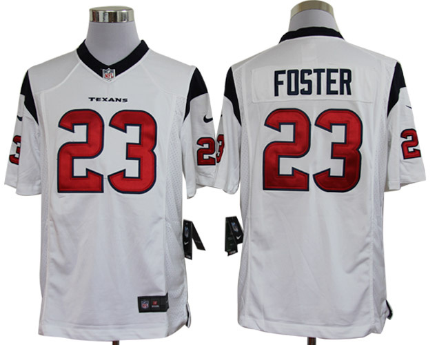 2012 NEW NFL Houston Texans 23 Arian Foster White Jerseys (Limited)