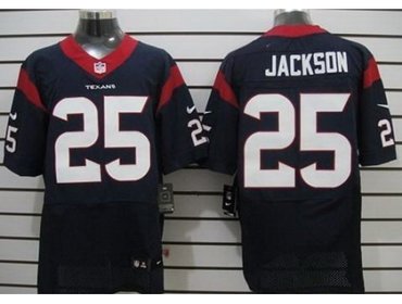 2012 NEW NFL Houston Texans 25 Kareem Jackson Blue Jerseys (Elite)