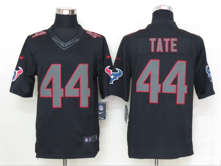 2012 NEW NFL Houston Texans 44 Tate Black Jerseys (Impact Limited) 2012 NEW NFL Houston Texans 44 Tate Black Jerseys (Impact Limited)