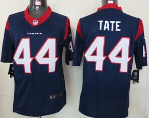2012 NEW NFL Houston Texans 44 Tate Blue Jerseys (Elite)