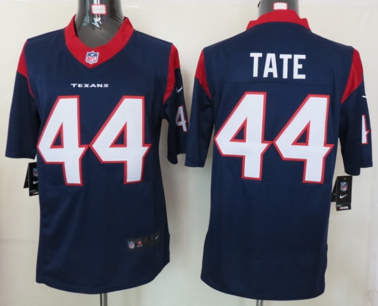 2012 NEW NFL Houston Texans 44 Tate Blue Jerseys (Limited)