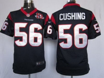 2012 NEW NFL Houston Texans 56 Brian Cushing Blue Jerseys W 10th Patch(Game) 2012 NEW NFL Houston Texans 56 Brian Cushing Blue Jerseys W 10th Patch(Game)