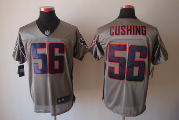 2012 NEW NFL Houston Texans 56 Brian Cushing Grey Shadow Jerseys