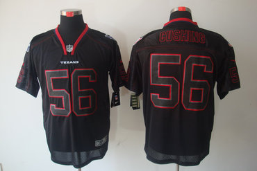 2012 NEW NFL Houston Texans 56 Brian Cushing Lights Out Black Elite Jerseys