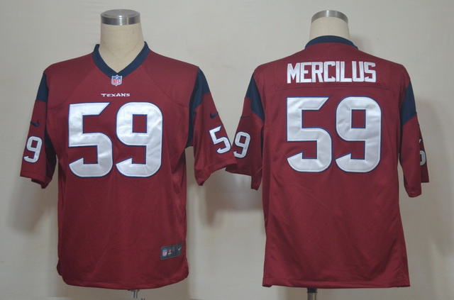2012 NEW NFL Houston Texans 59 Whitney Mercilus Red Jerseys (Game) 2012 NEW NFL Houston Texans 59 Whitney Mercilus Red Jerseys (Game)