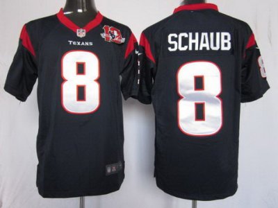 2012 NEW NFL Houston Texans 8 Matt Schaub Blue Jerseys W 10th Patch(Game) 2012 NEW NFL Houston Texans 8 Matt Schaub Blue Jerseys W 10th Patch(Game)